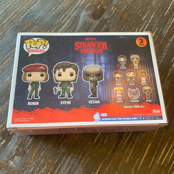 Funko Pop ! Television NETFLIX Stranger Things 4 Robin Steve Vecna 3 Pack Ex New - Picture 4 of 8